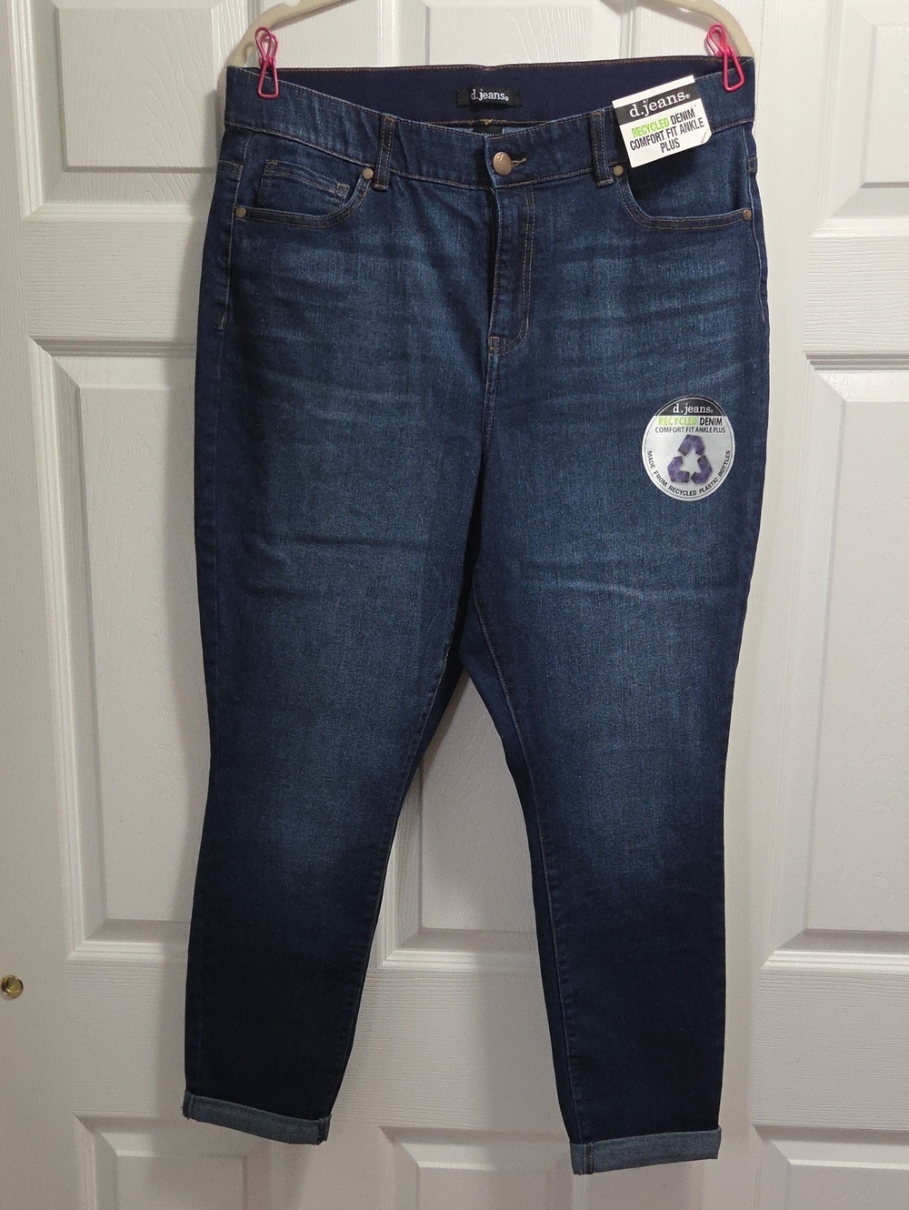 d. jeans Dark Blue Cropped Stretch Skinny Jeans